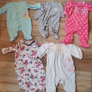 5 sleepers nb and 0-3mo